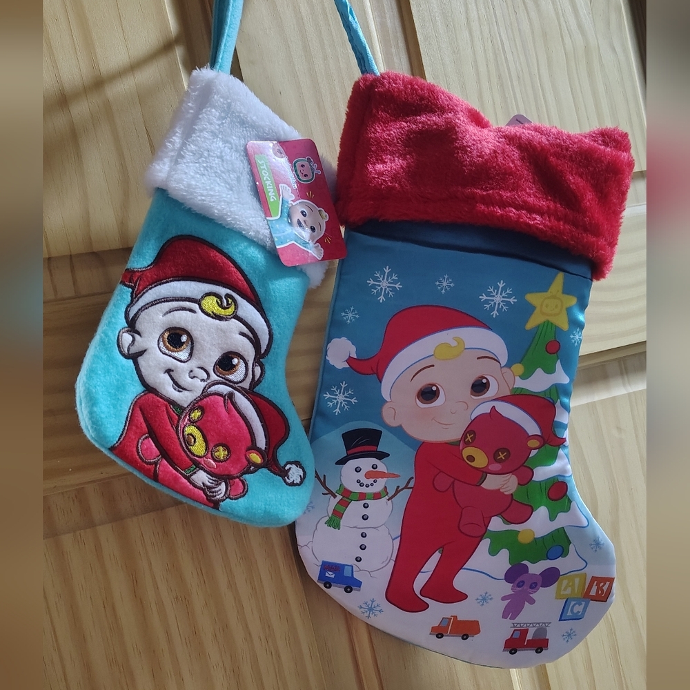 CoComelon Christmas Stockings LOT OF 2